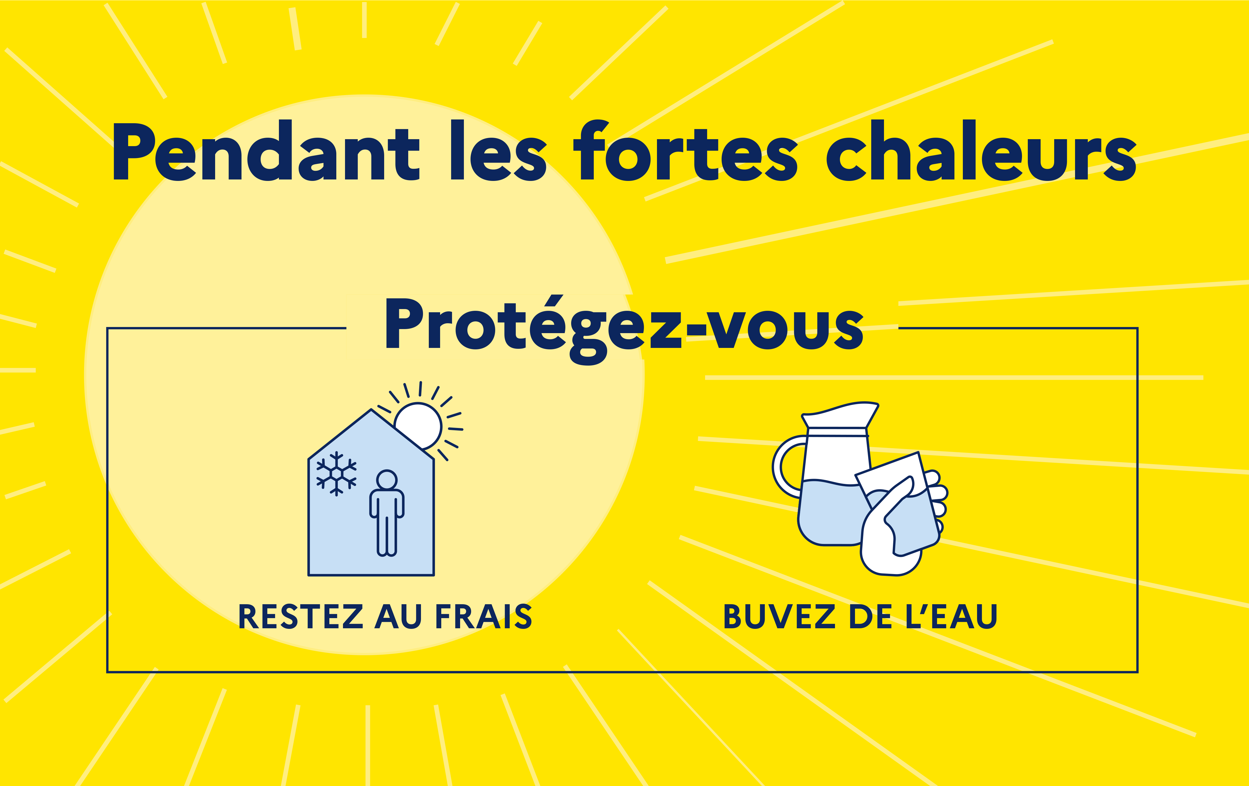 Fortes chaleurs : Prenez soin de vous et des plus fragiles